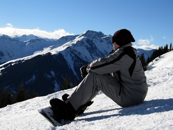 This photo of a snowboarder "on top of the world" was taken by photographer Sanja Gjenero of Zagreb, Croatia.